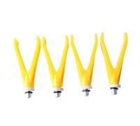 Yangshe Lot de 12 supports pour canne à pêche à la carpe en ABS | Lot de 12 têtes de repose-canne en ABS durable pour une prise en main sûre de la pêche à la carpe et une installation facile