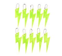 Yangshe Lot de 120 porte-clés réfléchissants haute visibilité pour sacs à | Porte-clés réfléchissant lumineux pour plus de sécurité et de style nocturne. PVC durable, utilisation polyvalente. Parfait