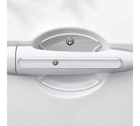 YANGSKT1 8 Pièces Protection Poignee Porte pour Alfa Romeo Giulia (952) 2016-2022, Film Autocollant Poignée Portière Voiture Autocollant Voiture Autoadhésive pour Poignée,transparent
