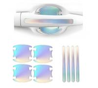 YANGSKT1 8 Pièces Protection Poignee Porte pour MG ZS 2017-2022 2023 2024, Film Autocollant Poignée Portière Voiture Autocollant Voiture Autoadhésive pour Poignée,laser