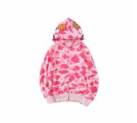 YANGSMEN Trendy Shark Camouflage Veste avec Zip Cardigan Loose Casual Sweats À Capuche Hommes Et Femmes Couple Fashion Classic Hoodie-Color-1||M