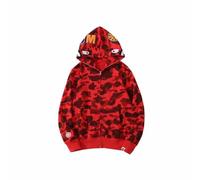 YANGSMEN Trendy Shark Camouflage Veste avec Zip Cardigan Loose Casual Sweats À Capuche Hommes Et Femmes Couple Fashion Classic Hoodie-Color-4||L