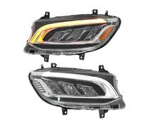YANGTINGTING Phares De Voiture Pour Benz Pour SPRINTER W907 2019-2023 Version Basse Mise À Niveau Vers Phare LED Haute Correspondance Projecteur Principal(USA Version Halogen)