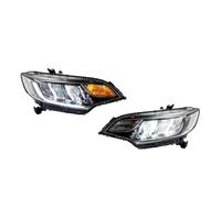 YANGTINGTING Phares De Voiture Pour Jazz GK5 2014-2020 Pour Ajustement LED Paire D'assemblage De Phare De Voiture Projecteur Principal(Left-hand Driving)