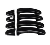 YANGTINGTING Poignée De Porte De Voiture Pour Ford Pour Focus Pour Escape Pour Kuga Pour Ranger 2013-2018 Lot De 8 Housses De Poignée De Porte En ABS Noir Brillant