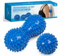 YANGTSUNG Set unique de 2 balles de massage différentes,Massage de Trigger Point, Boule Myofasicale, Boule d'exercice,Balle de Massage Pour Masser les Pieds,dos,épaules,Bras
