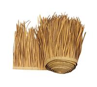 YANGUANG Tuile de Chaume Artificielle Fausse Paille Panneau Rouleau Plastique PE Toit en Décorative Palme Ignifuge pour Tiki Bar Parasol Abri Jardin Gazebos, Couleur Paille(Size:10m/32.8ft)