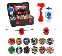 YANGUN 12in1 Gyro de Combat Jouet Set, arene Beyblade x, toupie Beyblade Burst avec Lanceur Poignée Boîte de Rangement Portable, ToupiesTurbo