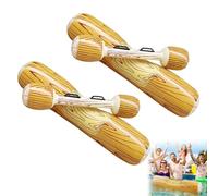 YANGUN Bouée Gonflable, 4 Pcs Flotteur Gonflable, Ensemble Flottant Gonflable Jouets, Eux Gonflables d'Eau de Bataille de Bâton avec Bouee Radeau, Jouets Piscine de Combat d'Eau pour Adulte Fête Plage