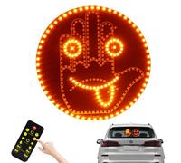 YANGUN doigt d'honneur voiture, 14 modes Lampe d'expression et de doigt pour voiture avec télécommande, 2 en 1, Lampe de signe de main Emoticon, signe de geste de la main