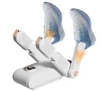 YANGUN Seche Chaussure Electrique 2 Paires, Seche Botte, 180° Sèche-Chaussures Pliable avec Minuterie Fonction UV, Élimine Efficacement Les Odeurs, pour Chaussures,Gants