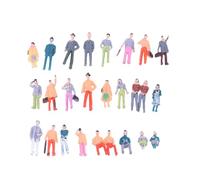 YANGWEN 100pcs Figurines des Personnes Peintes pour Modele Train Echelle Ho(1:75) Figurines peintes pour Modèle de Train avec