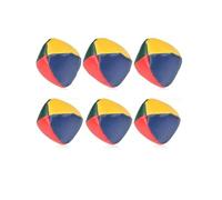 YANGWEN 6 Balles de Jonglage Multicolores, pour Débutants et Professionnels,Ensemble de Balles de Cirque Souples - Idéal pour Enfants, Clowns et Arts du Spectacle,Jouet d'Adresse et d'Équilibre