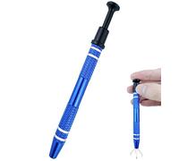 YANGWEN Brucelles à Bijoux,4 Griffes Pinces à Piercing en Acier Inoxydable,Brucelles à Griffes,Porte-Bijoux Outil de ramassage pour la Fabrication de Bijoux Outil (Bleu)