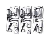 YANGWEN Kit de 3 Pieds à Ourlet roulé, Ensemble de Pied presseur pour Machine à Coudre à l'ourlet laminé étroit Convient aux Machines à Coudre multifonctionnelles ménagères (3 mm, 4 mm et 6 mm)