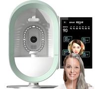 YANGYMM Analyseur de Peau 3D, DéTecteur de Peau Intelligent IA, Imagerie 12Spectrale, Analyseur D'Humidité Faciale 40 MP, Profondeur et des CôTéS du Visage, Prise en Charge Multilingue,A