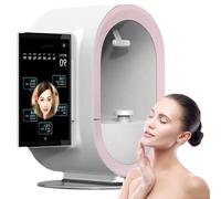YANGYMM Analyseur de Peau Professionnel IA, Analyseur de Peau Intelligent 3D, Appareil de DéTection Faciale Haute RéSolution, pour L'éValuation de L'éTat de Peau, Prise en Charge Multilingue,A