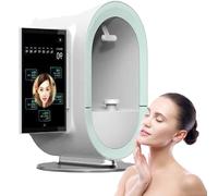 YANGYMM Analyseur de Peau Professionnel IA, Analyseur de Peau Intelligent 3D, Appareil de DéTection Faciale Haute RéSolution, pour L'éValuation de L'éTat de Peau, Prise en Charge Multilingue,B