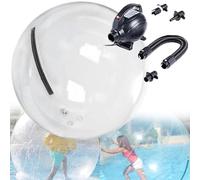 YANGYMM Ballon de Marche Aquatique avec Pompe à Air éLectrique, Ballon de Marche sur l'eau, pour Sports Nautiques et Divertissements, Ballon de Danse Transparent pour Piscine/Lac,1.5M