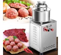 YANGYMM Batteur à Boulettes de Viande Professionnel, Machine à PuréE de Viande, Batteur éLectrique 1500 W, Couteau Tridimensionnel à Quatre Lames, pour Farce de Viande Ou de Poisson