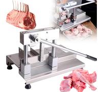 YANGYMM Commerciale Domestique Coupe-Os Manuel en Acier Inoxydable, DéCoupe de Viande CongeléE Coupe, Robuste, pour Viande, BœUf, ChèVre, Porc, Poisson
