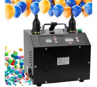 YANGYMM Gonfleur de Ballons éLectrique, Pompe à Air éLectrique à Double Buse, 1400 W, avec Minuterie et Compteur NuméRiques, Gonflage Automatique et par Pression, Deux Modes