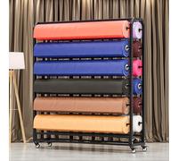 YANGYMM Grand Support de Stockage de Rouleaux de Tissu Commercial Textile, Support de Rangement for Rouleaux de Tissu, Porte-Bagages Stockage, pour FenêTre de Voiture, Film MultiméDia,18rods-175cm