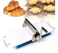 YANGYMM Machine à Rouler la PâTe Pliable de 12 Pouces, Laminoir à PâTe Manuel et Rouleau à Fondant, pour Pizzas, Croissants, PâTisseries, Fondants, éPaisseur RéGlable et Pliable