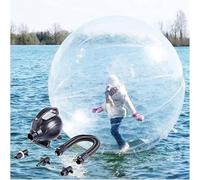 YANGYMM Marcher sur l'eau Balle de Marche Roll en PVC, 1,5/1,8/2/2,5 M, avec Pompe à Air éLectrique et Fermeture éClair, pour la Plage et Les Loisirs,2M