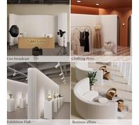 YANGYMM Modern Room Divider, Interior Privacy Screen, Folding and Retractable Room Divider, Freestanding Paper Wall Partition, for Bedrooms, Offices, Balcony,4x2m/13.12x6.5FT