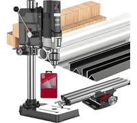 YANGYMM Perceuse à Colonne D'éTabli 1050 W - Perceuse Professionnelle à 6 Vitesses (0-2800 TR/Min) pour PerçAge de PréCision