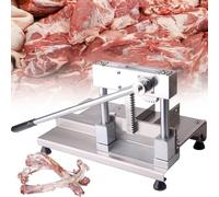 YANGYMM Trancheuse à Viande Manuelle Commerciale, Coupe-CôTes Courtes, DéCoupe de Viande CongeléE Coupe, Hachoir à Poulet, Coupe-Os Durs, pour BœUf et Mouton