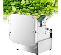 YANGYMM Trancheuse Professionnelle pour Oignons Verts, Hachoir à Oignons Nouveaux, pour Ail, Gingembre, Concombre, 300 Kg/Heure, 200 W, Hachoir à Oignons Verts, Persil, Coupe-LéGumes éLectrique