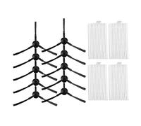 Yangyou Lot de 10 brosses latérales + 4 filtres HEPA pour robot Briciola 2711 2712 2713 2717