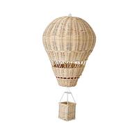Yangyou Montgolfière en rotin tissé à la main pour chambre d'enfant - Décoration de chambre d'enfant - Accessoires photo - Beige - 30x22cm - 1 unité - Enfants - Unisex