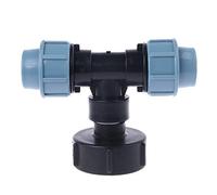 YANHAO Adaptateur de Réservoir de Vidange Adaptateur de réservoir Outlet à Trois Voies 25mm Durable Thread Tap Tap Connecteur d'eau Tuyau d'ajustement à la Maison