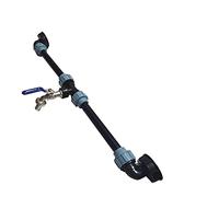 YANHAO Adaptateur de Réservoir de Vidange Robinet de Filetage de réservoir d'adaptateur de réservoir avec 1 Tube et 2 connecteurs incurvés Accueil Connecteur d'eau d'irrigation de Jardin