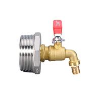 YANHAO Adaptateur de Réservoir de Vidange Ton Barrel Valve Sortie Tank Tank Tap Tap Accessoires Robinet Connecteur Connecteur Débardeur Robinet Robinet Valve de Robinet pour Jardin(B)