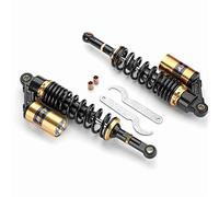 YANHAO Amortisseurs Moto,Amortisseurs ArrièRe Motocross Paire des amortisseurs d'air à l'arrière de la Moto Universel de 360mm 14 "(Gold Black)
