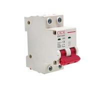 YANHAO Disjoncteur 10a,Contacteur 220v Disjoncteur Solaire Miniature 2P DZ47, Protection Contre Les surcharges, 10 A, 16 A, 20 A, 25 A, 32 A, 40 A, 63 A, DC 500 V, DC 1000 V(DC500V 10A)