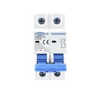 YANHAO Disjoncteur 10a,Contacteur 220v Mini-disjoncteur Solaire 2P DC 1000 V 3 A, 6 A, 10 A, 16 A, 20 A, 25 A, 32 A, 40 A, 50 A, 63 A, for système photovoltaïque(6A)