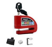 YANHAO Grip Lock Moto,Serrure de Guidon Moto Alarme Moto Verrouillage Moto Alarme Anti-vol de Roue de Frein à Disque de sécurité de sécurité sirène de Verrouillage Universel (Color : R Lock Set)