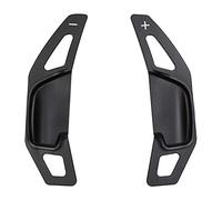 YANHAO Pagaie De Changement De Vitesse De Voiture, Volant de la voiture Paddle Aluminium Auto Gear Fastextension Paddles Décoratif (Color : Black)