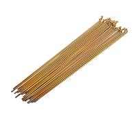 YANHAO Rayons De VéLo 36pcs Vélo de Montagne Acier 14G Portefeuille Noir Couleur Haute résistance Vélo 186/233 / 235mm Convient pour Roues de 20 Pouces / 24 Pouces VéLo Rayons (Color : 188mm Gold)