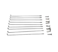 YANHAO Rayons De VéLo Jauge des Rayons de vélo Diamètre 2.0mm Bike Spokes 304 Acier Inoxydable Portefeuille Sliver Couleur Vélo Vélo de Montagne VéLo Rayons (Color : Length 180mm)