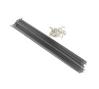 YANHAO Rayons VéLo Acier Inoxydable, 16 pièces 14G 122 128 146 176 196mm 45# Acier for Rayons VTT Vélo De Montagne Route for Vélos Rayons Partie(Length 132MM)