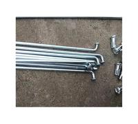 YANHAO Rayons VéLo Acier Inoxydable, for vélo 10G Diamètre 3,0 mm Longueur 50-240 Rayons #45 Acier + écrous 10 pièces(110MM 10PCS)