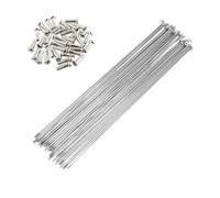 YANHAO Rayons VéLo Acier Inoxydable, Lot de 10 Rayons vélo Route 27,5 Pouces 700C, Roues Montagne, écrous en Acier Inoxydable(298MM)