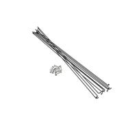 YANHAO Rayons VéLo Acier Inoxydable, Lot de 20 Rayons vélo en Acier Inoxydable 14 g avec écrous, for Route et Montagne, Fil Haute résistance, Outil réparation Cyclisme(282MM)