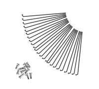 YANHAO Rayons VéLo Acier Inoxydable, Lot de 24 Rayons et écrous en Acier for vélo 261 mm, 270, 287 for VTT, kit d'écrous for Roue, Accessoires Cyclisme(287MM)
